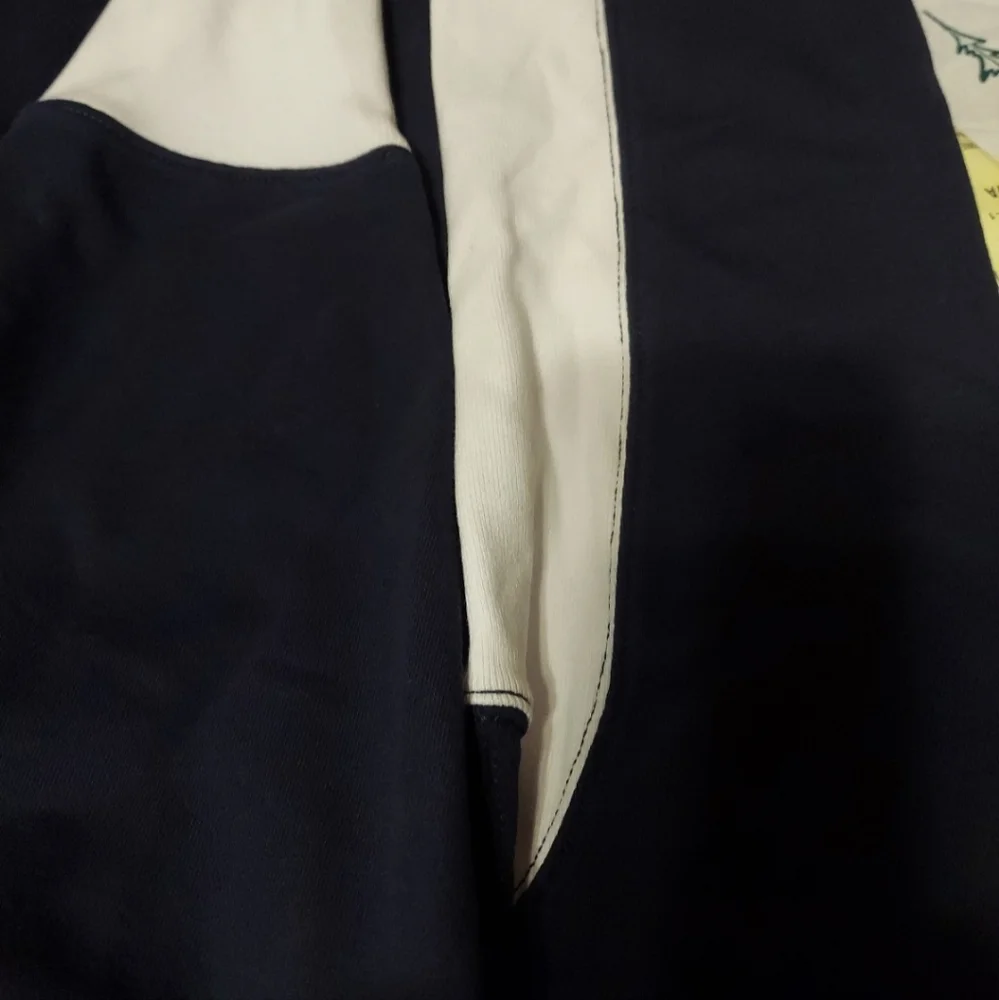 J.Crew University terry cotton cropped sweatshirt XL NAVY BNWT RETIRED 1 Left!